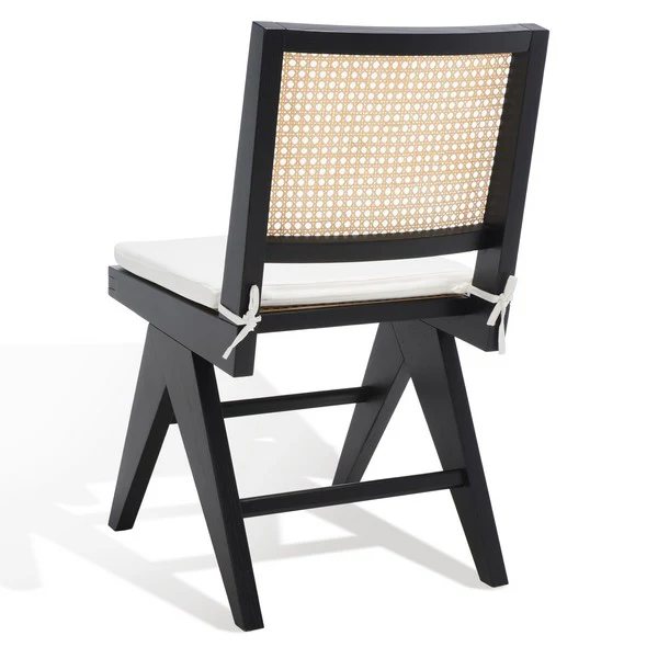 Safavieh Colette Rattan Dining Chair Set Of 2 - Black - Image 5