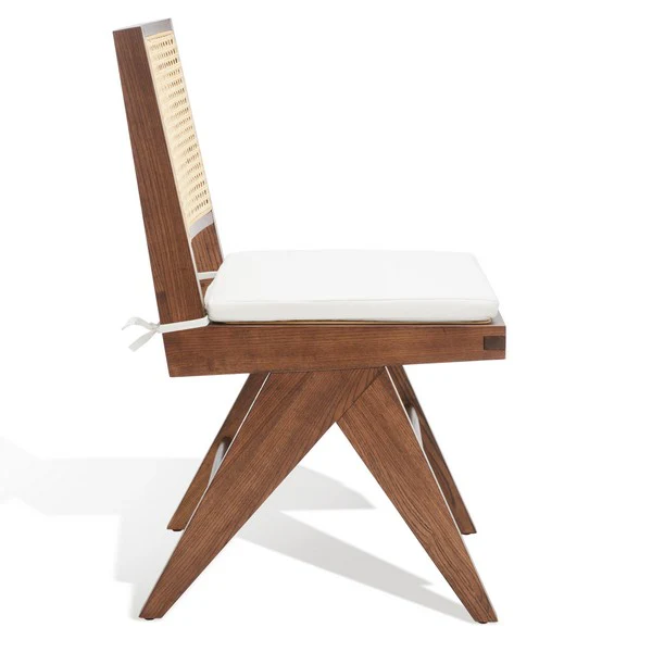 Safavieh Colette Rattan Dining Chair Set Of 2 - Walnut - Image 5