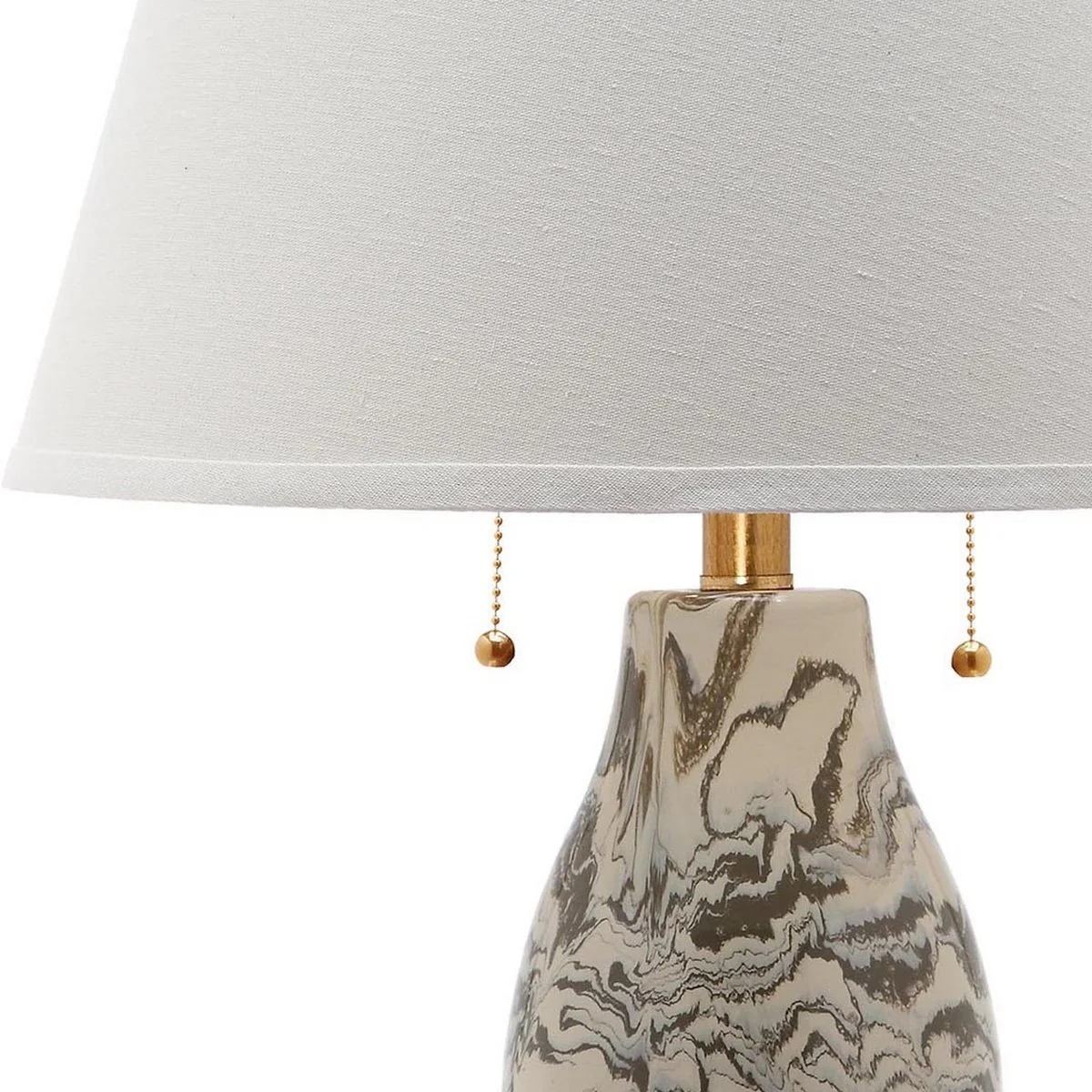 Safavieh Color Swirls 28-Inch H Glass Table Lamp Set Of 2 - Gery - Image 3