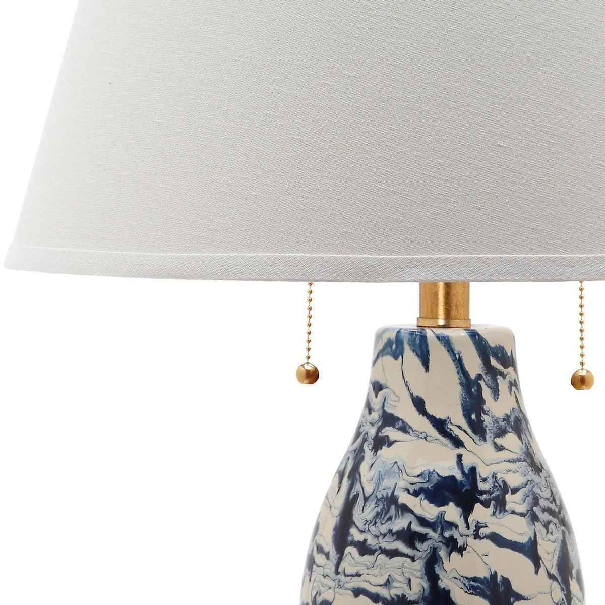 Safavieh Color Swirls 28-Inch H Glass Table Lamp Set Of 2 - Navy - Image 3