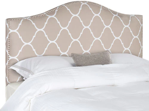 Safavieh Connie Queen Headboard Queen Size - Pearl Grey - Image 2