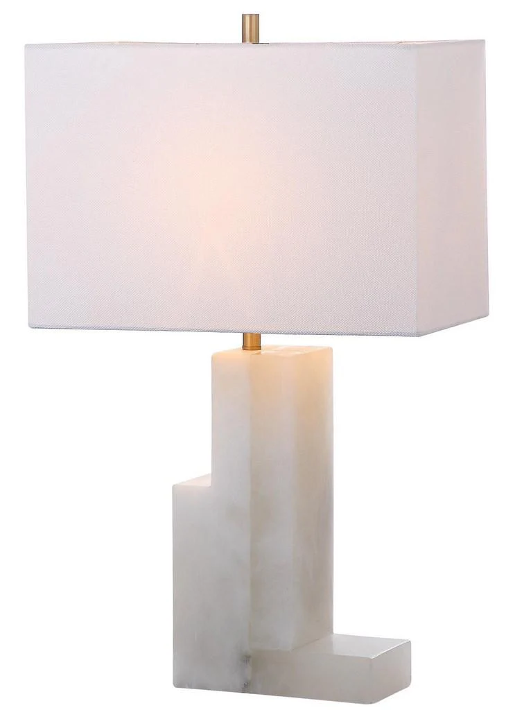 Safavieh Cora Alabaster 27.75-Inch H Table Lamp - White - Image 2