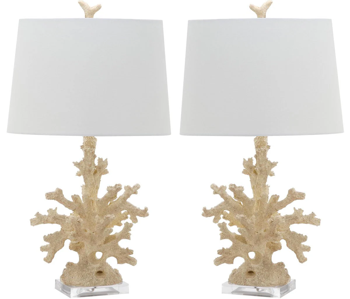 Safavieh Coral Branch 28.5-Inch H Table Lamp Set Of 2 - Cream - Image 2