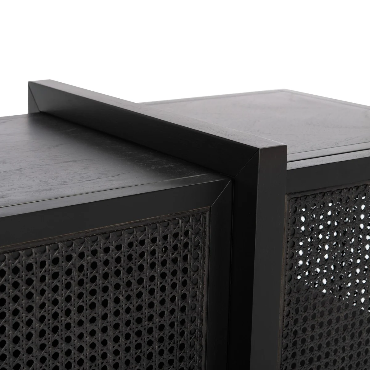 Safavieh Cordelia Rattan Sideboard - Black - Image 4
