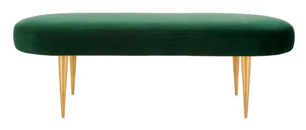 Safavieh Corinne Oval Bench - Emerald - Image 2
