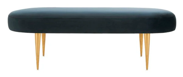 Safavieh Corinne Oval Bench - Navy - Image 2