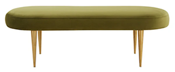 Safavieh Corinne Oval Bench - Olive - Image 2