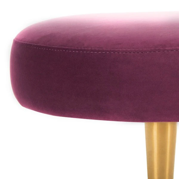 Safavieh Corinne Oval Bench - Plum - Image 5
