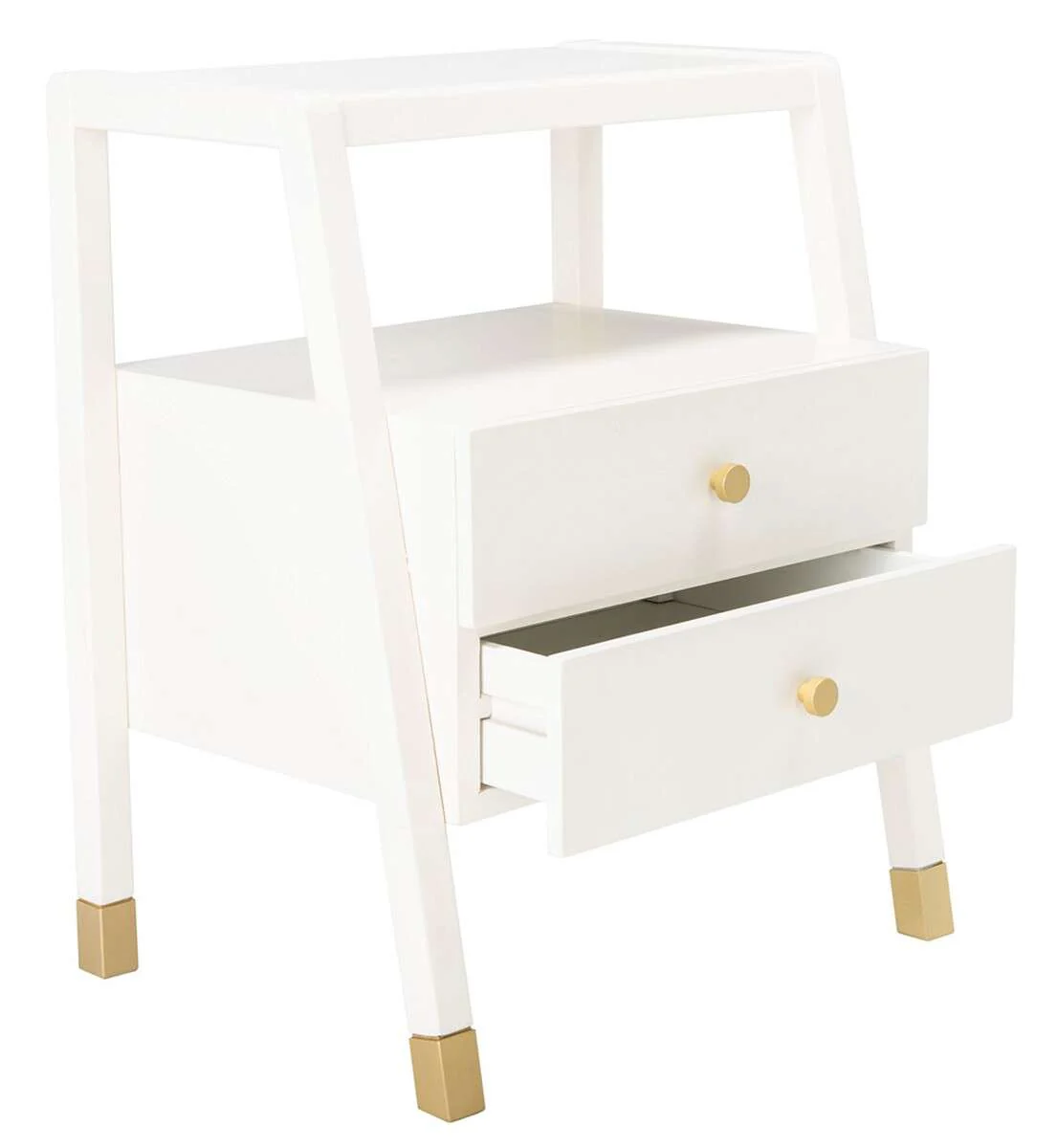 Safavieh Cove 2 Drawer 1 Shelf Accent Table - White - Image 3