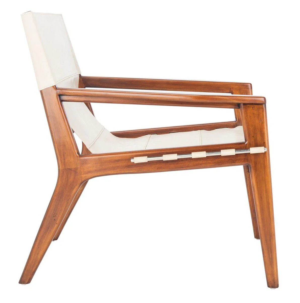 Safavieh Culkin Leather Sling Chair - White - Image 4