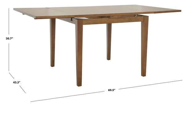 Safavieh Cullen Extension Dining Table - Brown - Image 3