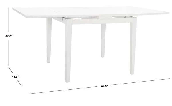 Safavieh Cullen Extension Dining Table - White - Image 3