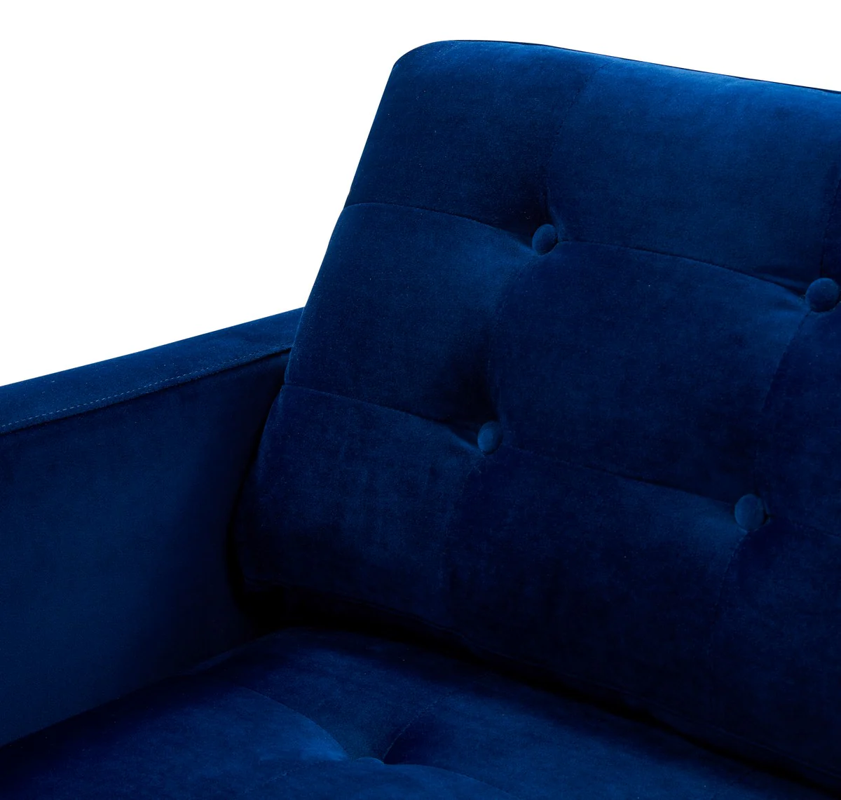 Safavieh Curtis Tufted Chaise - Navy - Image 4