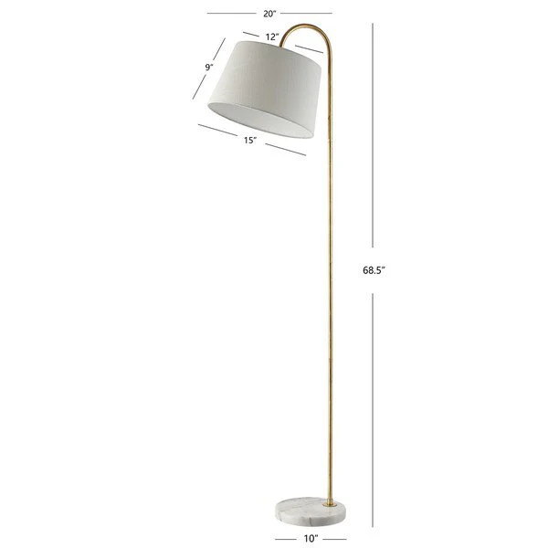 Safavieh Dacey Floor Lamp - Gold Leaf - Image 3