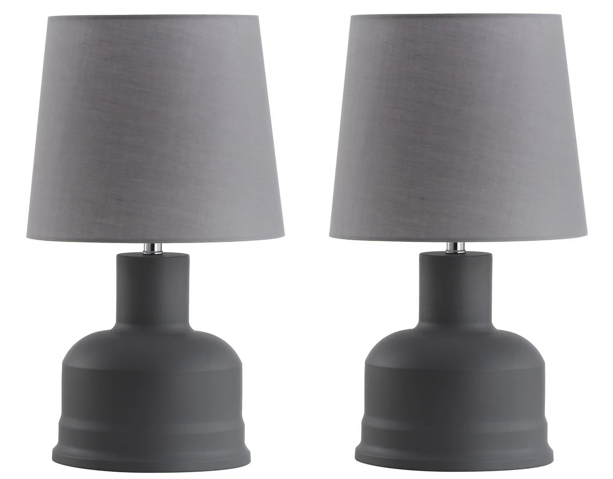 Safavieh Dahlia Table Lamp Set Of 2 - Dark Grey - Image 2
