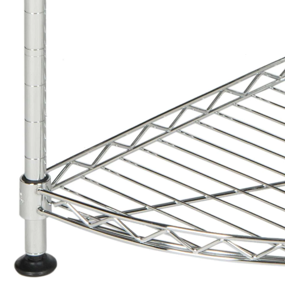 Safavieh Damaris 4 Tier Chrome Wire Corner Rack (11.8 In. W X 11.8 In. D X 31.5 In. H) - Chrome - Image 3