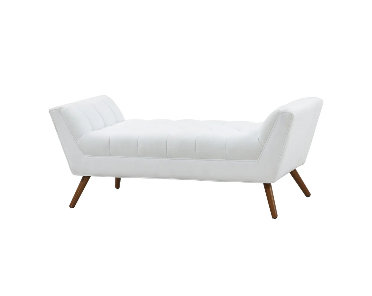 Safavieh Damian Tufted Bench - White - Image 3