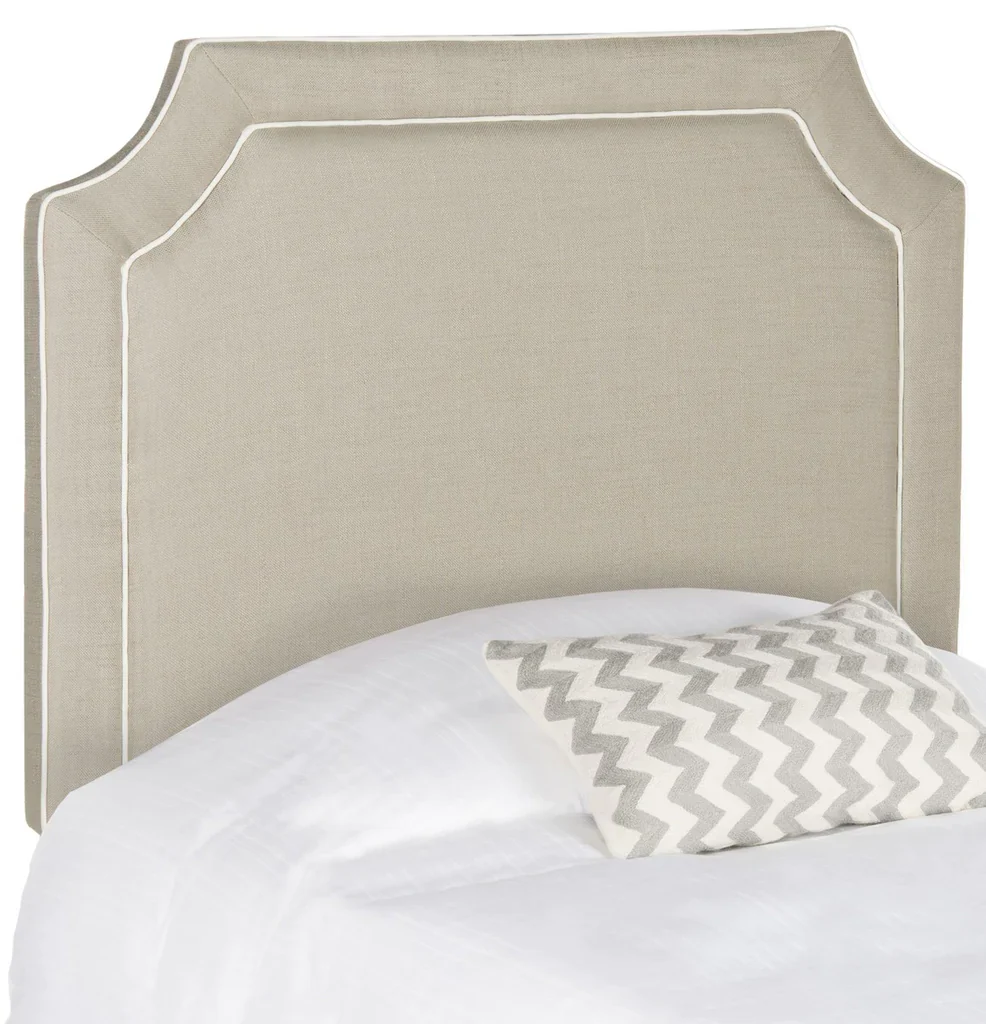 Safavieh Dane Twin Headboard Twin Size - Oyster Grey - Image 2