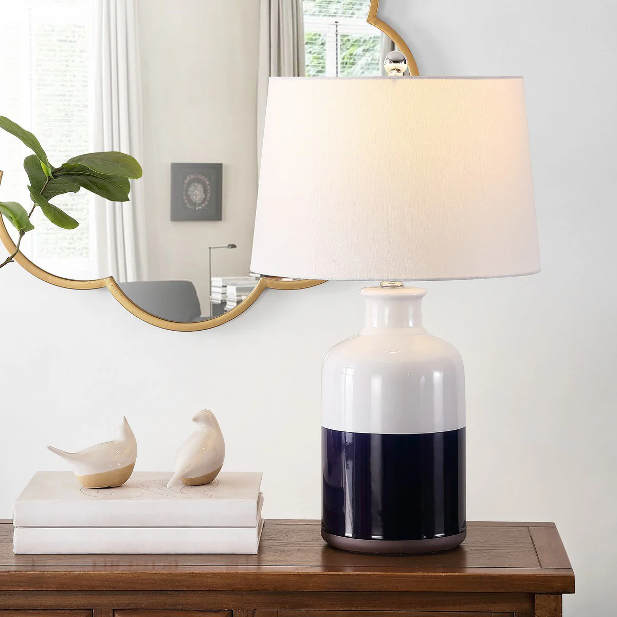 Safavieh Dani Ceramic Table Lamp - White - Image 3