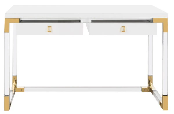 Safavieh Dariela Acrylic Desk - White - Image 2