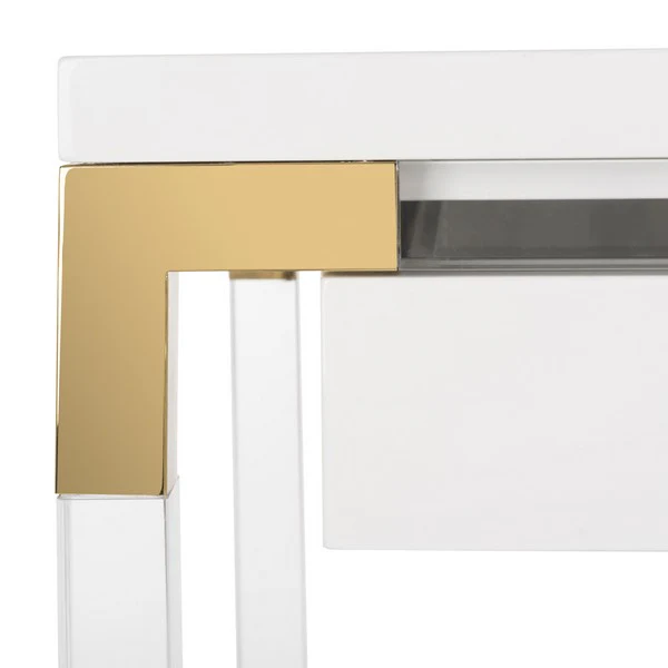 Safavieh Dariela Acrylic Desk - White - Image 4