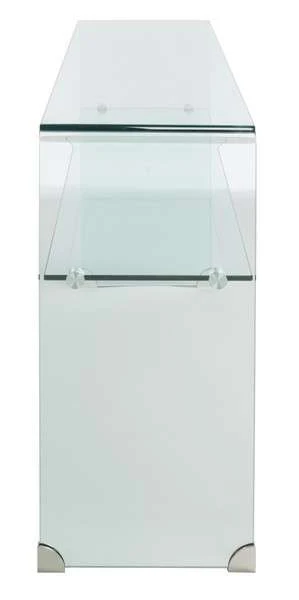 Safavieh Dash Tempered Glass 1 Shelf Console Table - Clear - Image 3