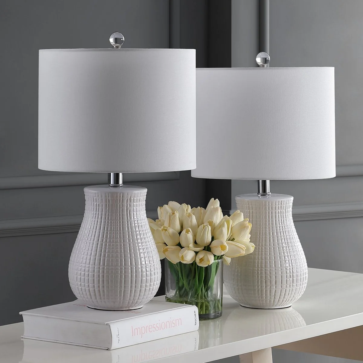 Safavieh Dayton Table Lamp Set Of 2 - White - Image 2
