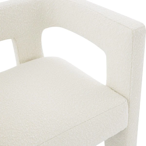Safavieh Deandre Contemporary Chair - Ivory - Image 3