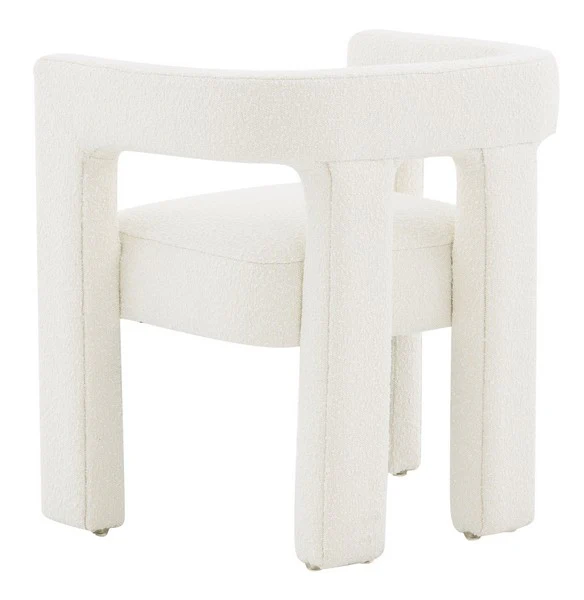 Safavieh Deandre Contemporary Chair - Ivory - Image 4