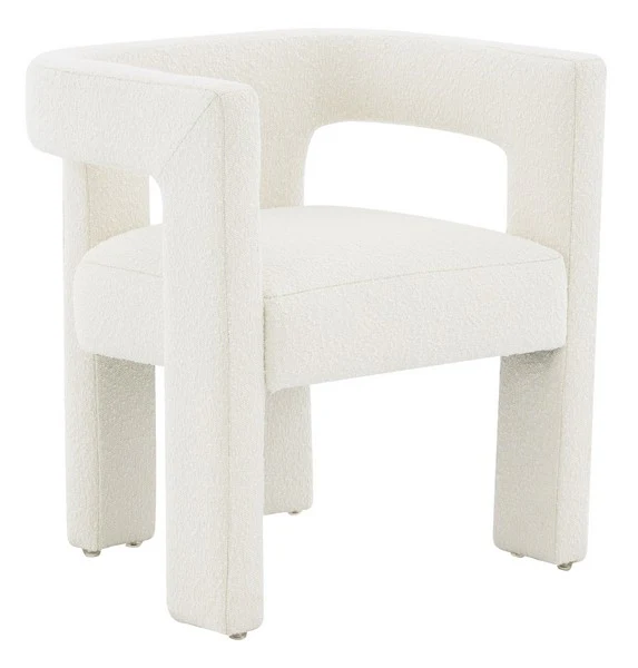 Safavieh Deandre Contemporary Chair - Ivory - Image 5