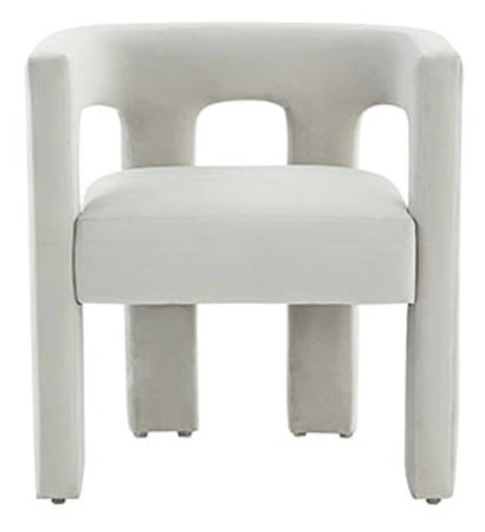Safavieh Deandre Contemporary Chair - Light Gray - Image 2