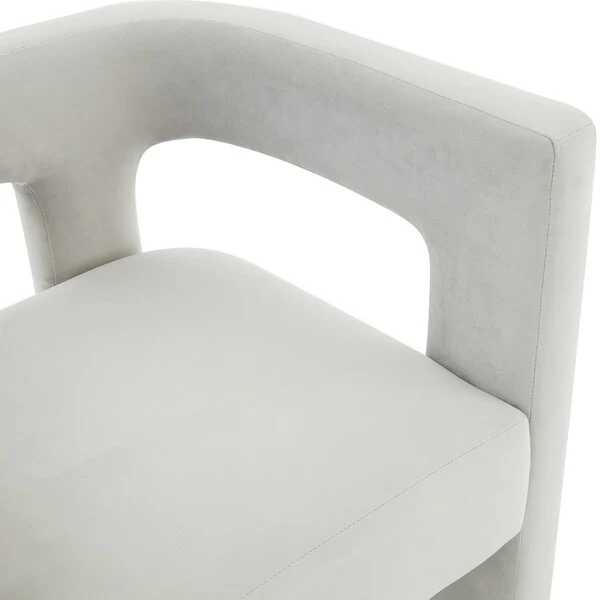 Safavieh Deandre Contemporary Chair - Light Gray - Image 3