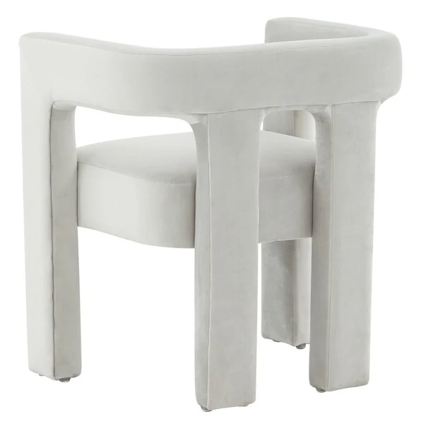 Safavieh Deandre Contemporary Chair - Light Gray - Image 5