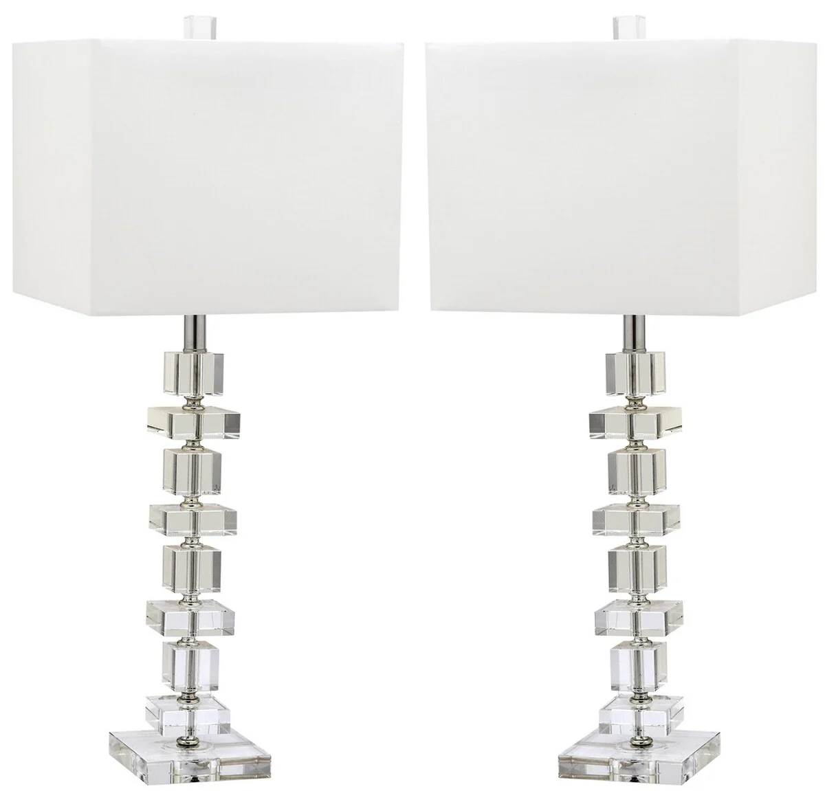 Safavieh Deco 28.5-Inch H Crystal Table Lamp Set Of 2 - Clear - Image 2