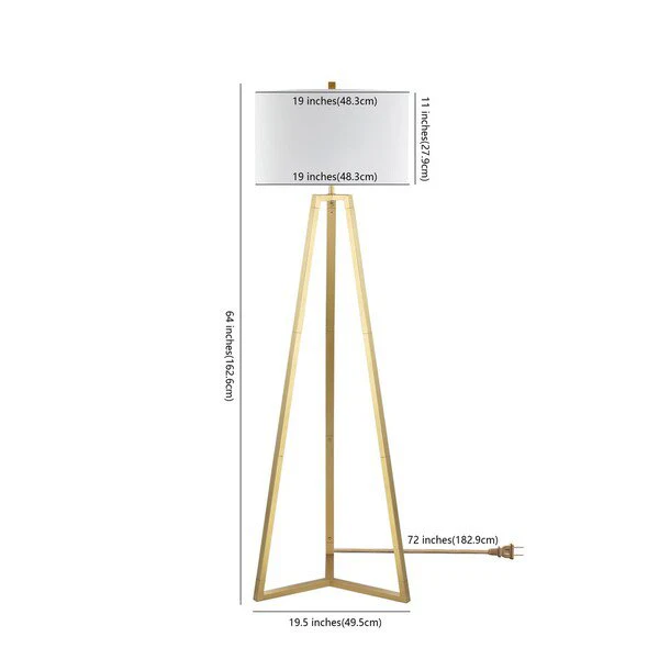 Safavieh Deisa Floor Lamp - Gold - Image 3