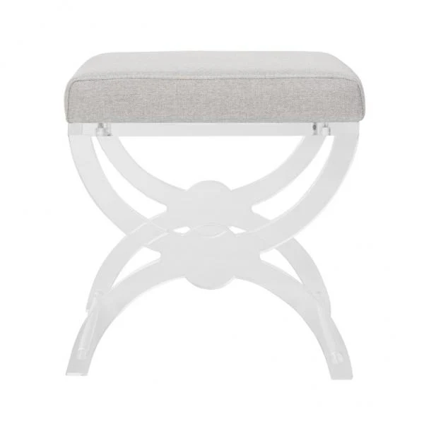 Safavieh Delfina Vanity Stool - Clear - Image 4