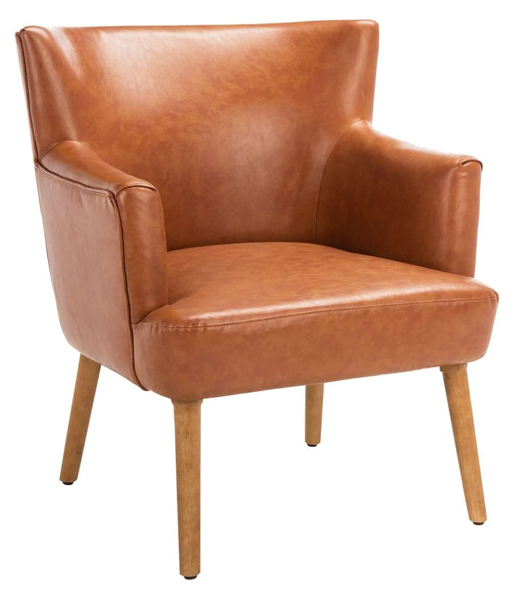 Safavieh Delfino Accent Chair - Cognac - Image 3