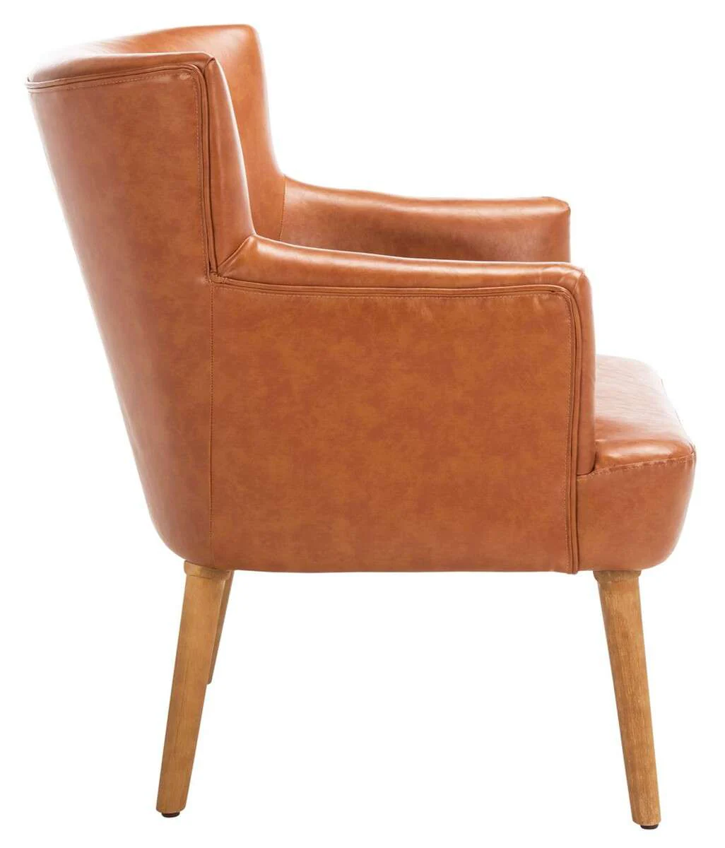 Safavieh Delfino Accent Chair - Cognac - Image 4