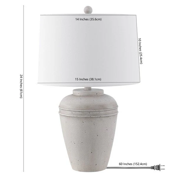 Safavieh Demlin Table Lamp - Grey - Image 3