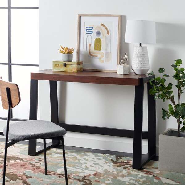 Safavieh Dennings Desk - Walnut - Image 4
