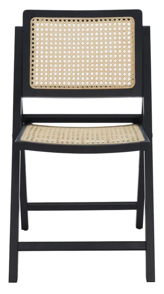 Safavieh Desiree Cane Folding Dining Ch Set Of 2 - Black - Image 2