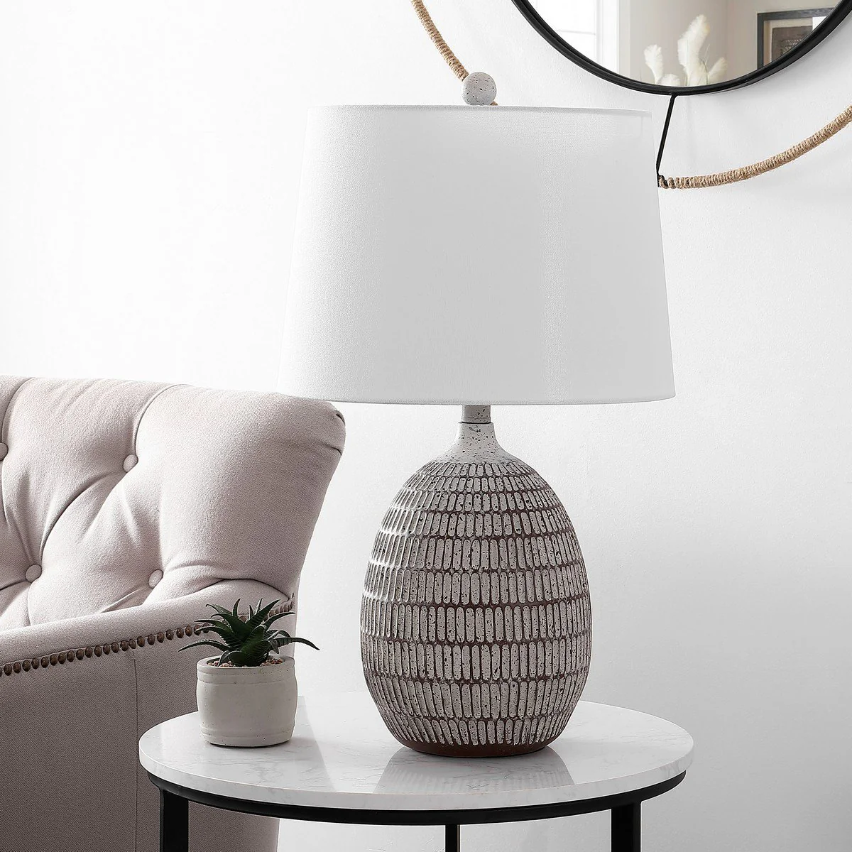 Safavieh Dewlen Table Lamp - Brown - Image 3