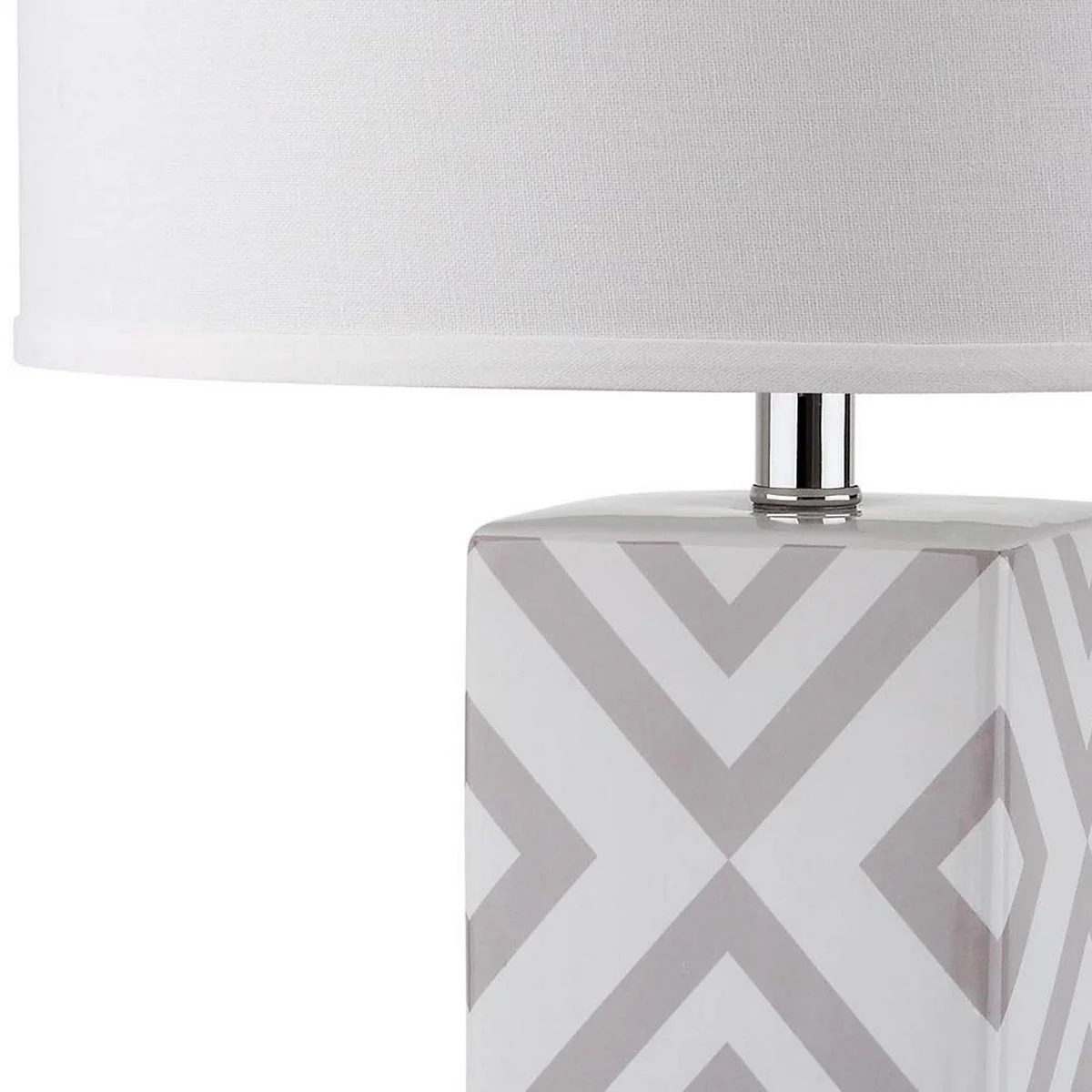 Safavieh Diamonds 27-Inch H Table Lamp Set Of 2 - Grey - Image 3