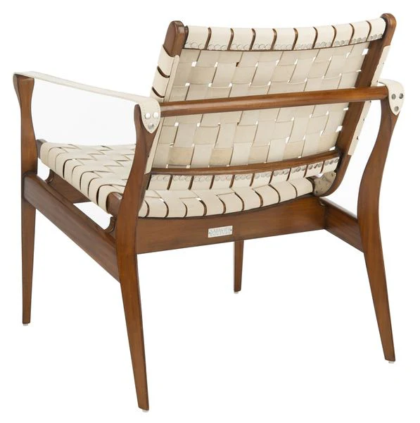 Safavieh Dilan Safari Chair - Cream - Image 5