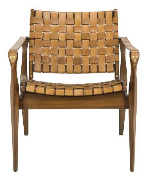 Safavieh Dilan Safari Chair - Light Brown - Image 2