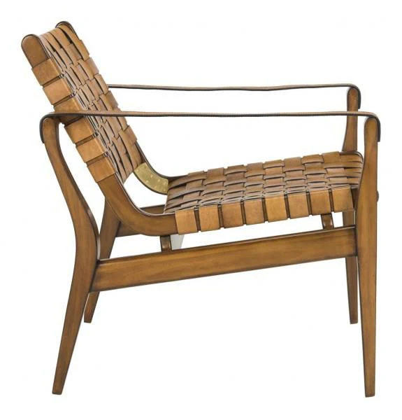 Safavieh Dilan Safari Chair - Light Brown - Image 4