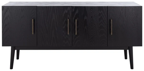 Safavieh Doderick Mid-Century Media Sta - Black - Image 2