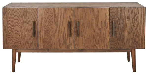 Safavieh Doderick Mid-Century Media Sta - Medium Oak - Image 2