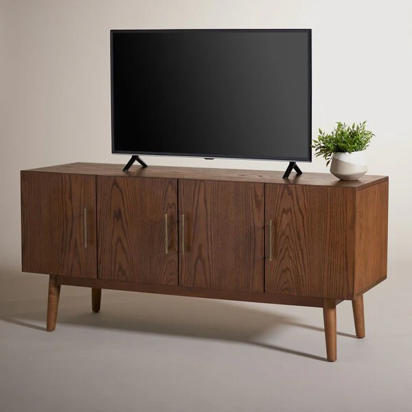 Safavieh Doderick Mid-Century Media Sta - Medium Oak - Image 5