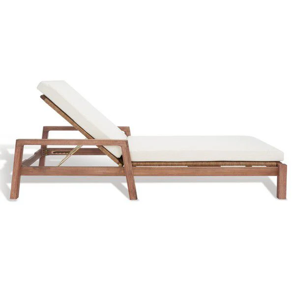 Safavieh Donnamaria Wicker Sun Lounger - Natural - Image 3